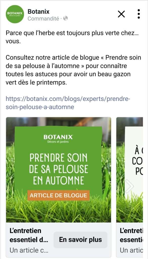 Exemple d'une publicité courte Exemple d'une publicité courte
