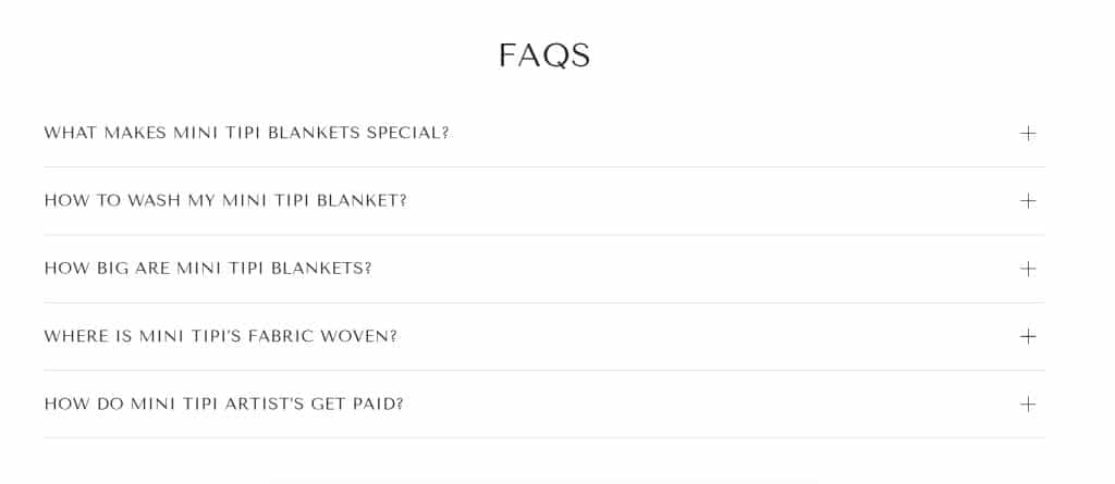 Exemple de FAQ de Mini Tipi Exemple de FAQ de Mini Tipi