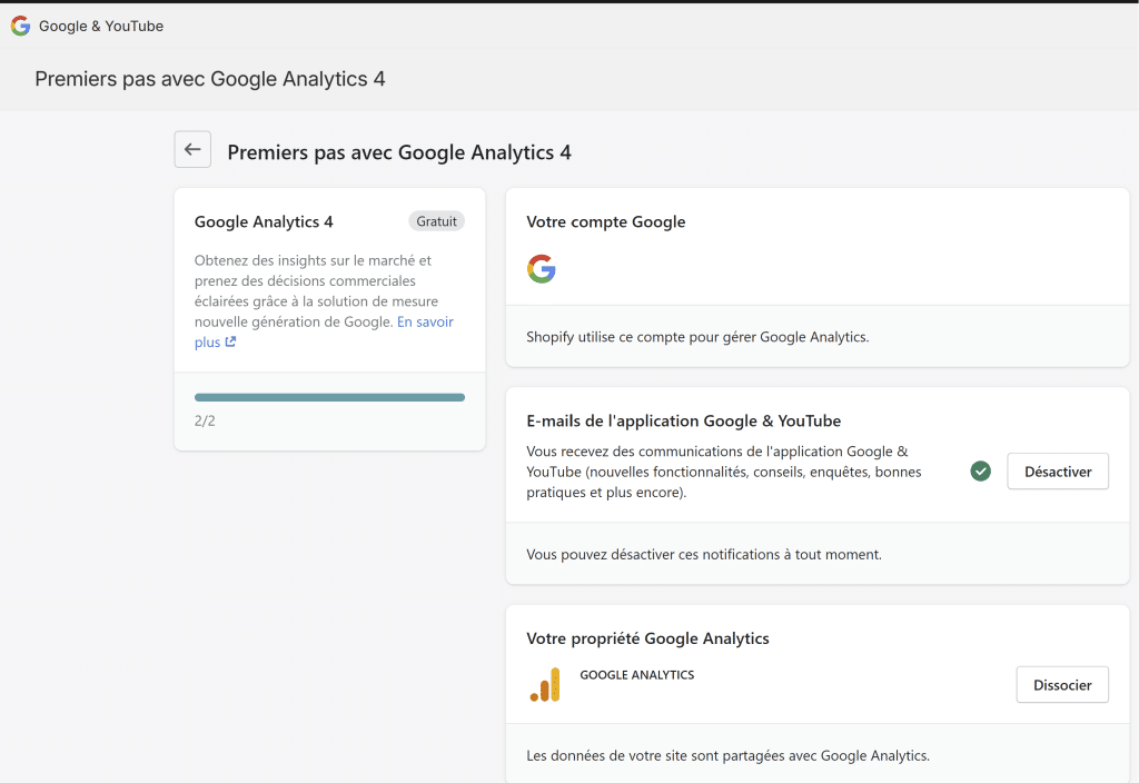 Installer Google Analytics 4 sur Shopify Installer Google Analytics 4 sur Shopify