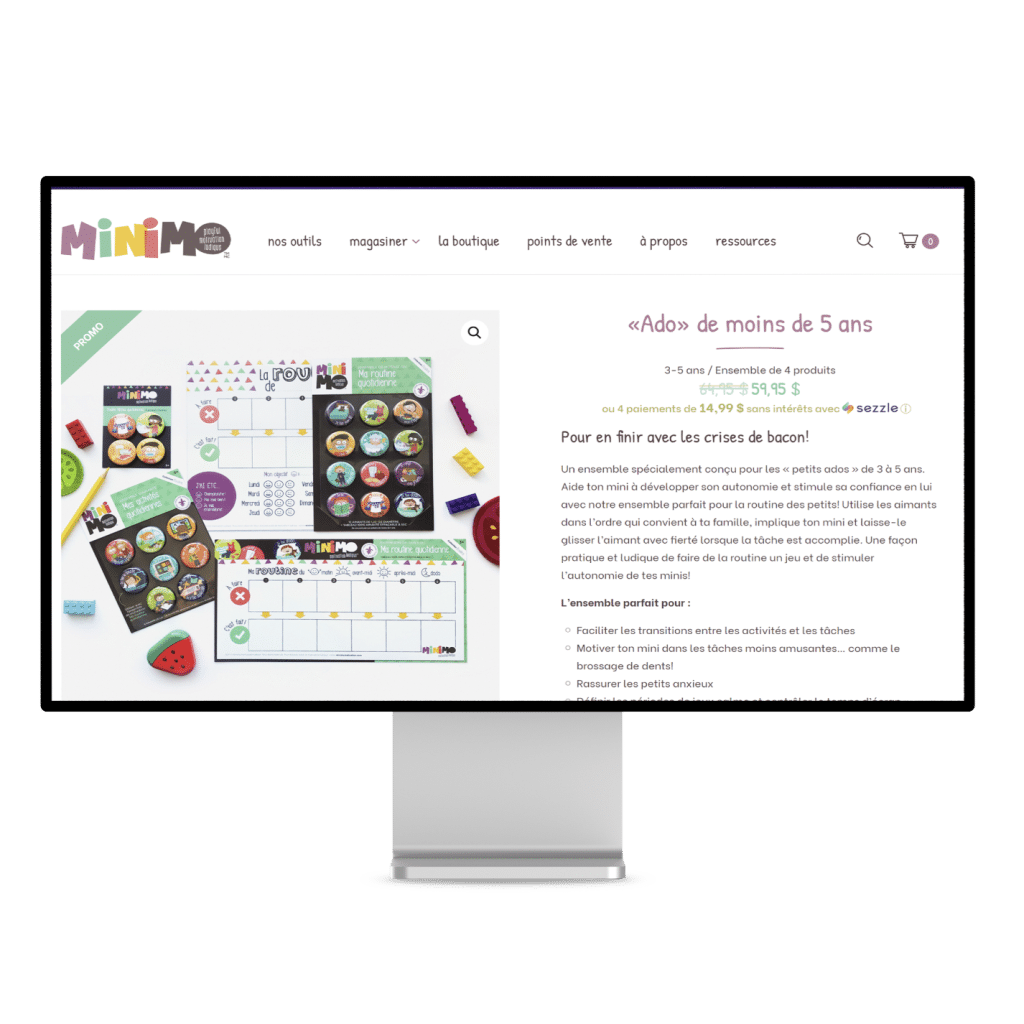 Exemple - Comment Minimo augmente son panier moyen
