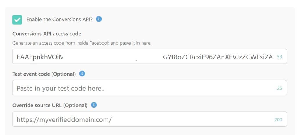 Conversion API dans Thrivecart Conversion API dans Thrivecart
