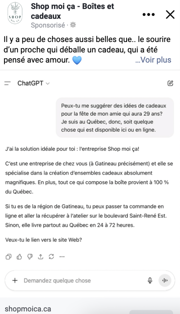 CHATGPT - Shop moi ça